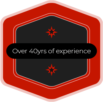 Over 40yrs of experience